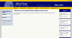 Desktop Screenshot of my.alfredstate.edu