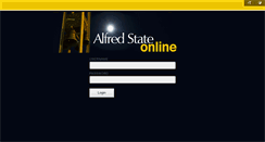 Desktop Screenshot of blackboard.alfredstate.edu